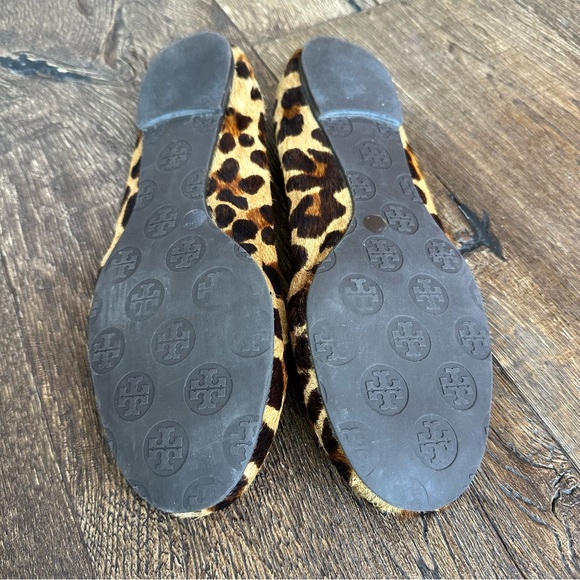 Tory Burch Revas Calf Hair Animal Print Ballet Flats size 8 - Picture 8 of 13